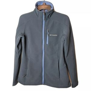 Columbia Athletic Jacket Full Zip Grey Small
